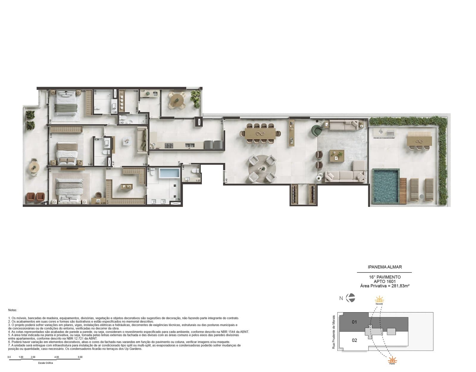 Planta Ipanema Almar - Exclusividade